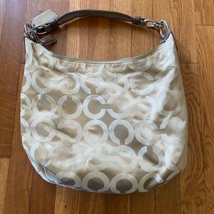 Beige Coach Purse
